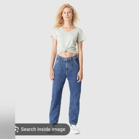 MAVI Laura high rise pleated baggy jeans - Picture 4 of 4